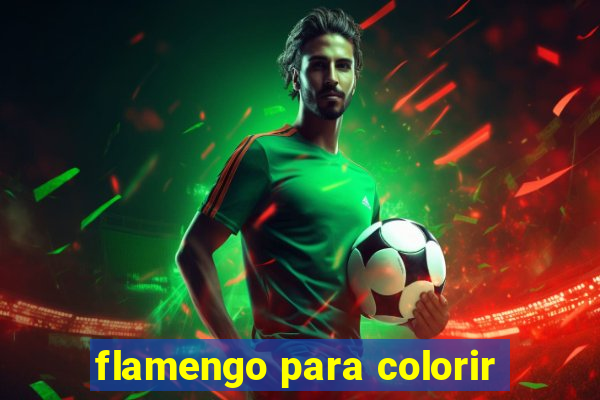 flamengo para colorir